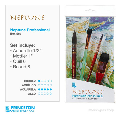 Princeton - Box Profesional Neptune - 4 Piezas