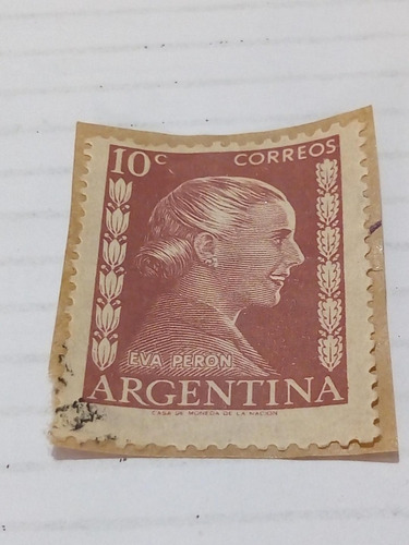 Estampilla.  Eva Perón               10c                 (5)