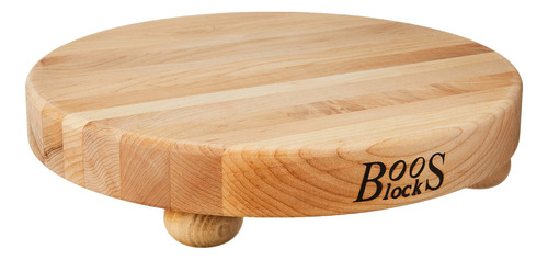 Block B12r - Tabla De Cortar Redonda Borde De Madera De...