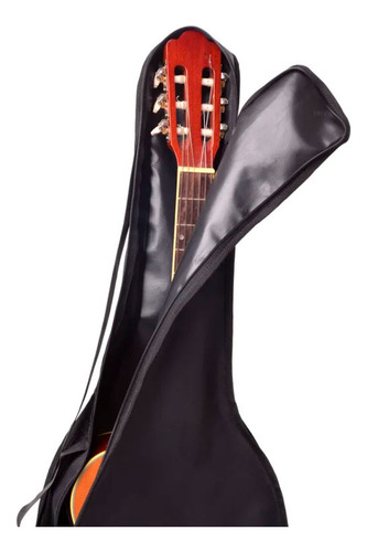Capa Simples P/ Violão Vogga Folk & Suporte De Chão Mx-40 Cor Preto