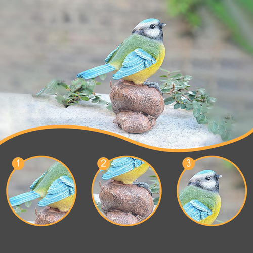 Decoración De Figuras De Pájaros Mini Macetas De Flor En