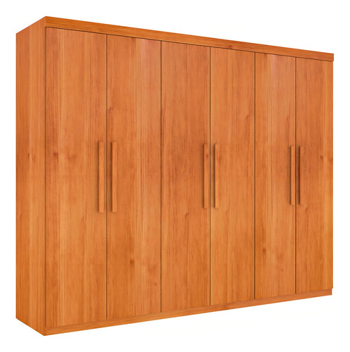 Guarda-roupa Casal Suécia 6 Portas 4 Gavetas Cinamomo - Cor Marrom