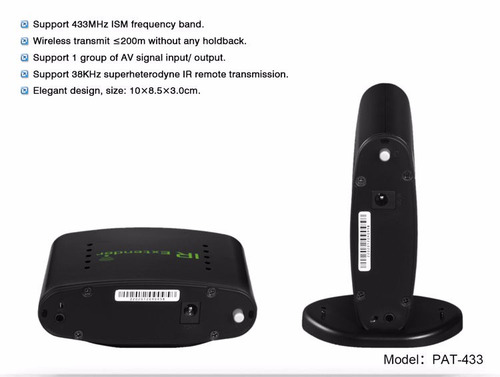 Extender Remoto Infravermelho Sem Fio De Transmissão Box 200