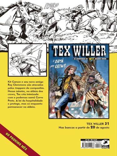 Tex Willer Nº 30 - Vol. 30: Blizzard Editora Mythos, Capa Mole Em Português