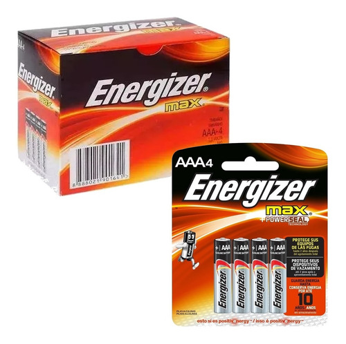 Imagen 1 de 4 de 40 Pilas Aaa Energizer 1.5v Alcalina - Caja Cerrada - Nuevas
