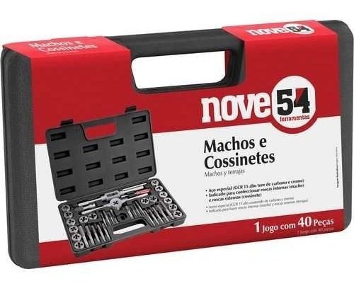 Imagem 3 de 3 de Jogo De Tarracha Macho/femea C/ 40 Pecas - Profissional