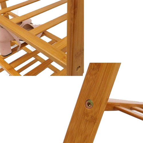 Zapatero Organizador Mueble Zapatero Madera 4 Niveles