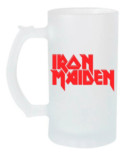 Tarro Cervecero 16oz Iron Maiden Heavy Metal Rock