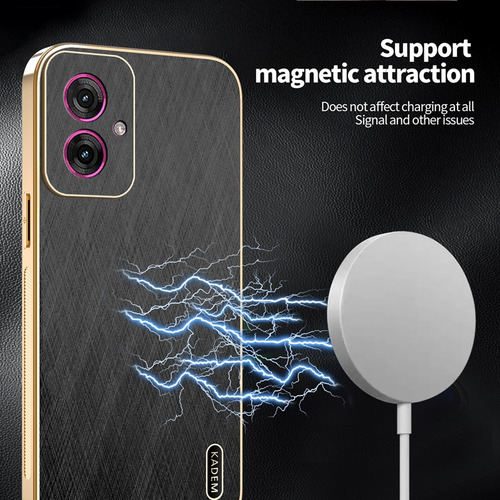 Funda Protectora Para Realme C75 4g Resistente A Los Arañazos, Lujosa, Marco Galvanizado, Piel De Seda