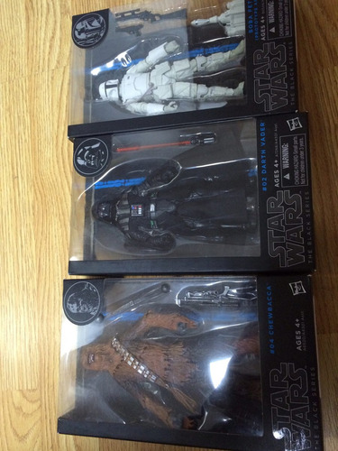 Darth Vader Star Wars The Black Series 3 Piezas Hasbro.