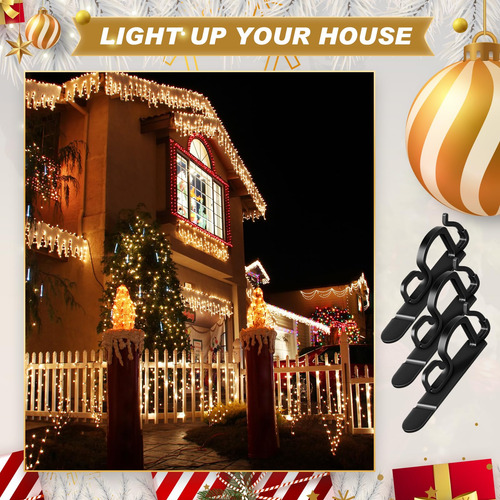 Clips Universales Para Luces De Navidad Exteriores