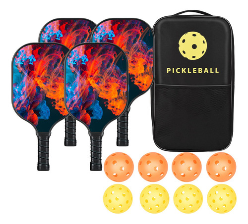 Paletas Pickleball Fibra De Vidrio Núcleo Polipropileno Agar