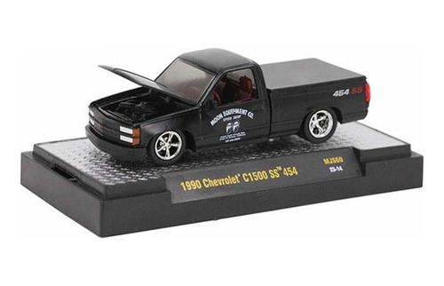 M2 1:64 1990 Chevrolet C1500 Ss 454 Negro Moon Eye Pickup