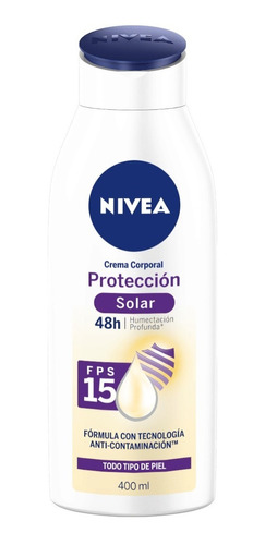 Crema Corporal Nivea Proteccion Solar Fps15 400ml Original