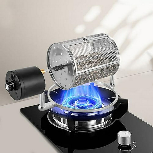 Tostador De Café Eléctrico Dynami, Acero Inoxidable, 250g