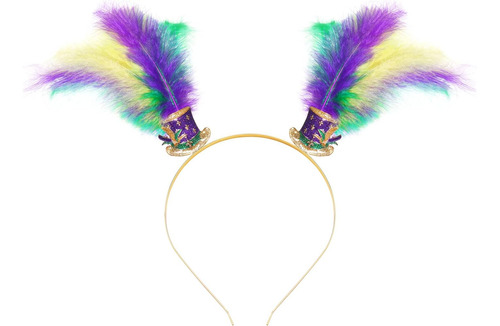 Heidkrueger Diadema Mardi Gras, Diadema Plumas Púrpura, Y