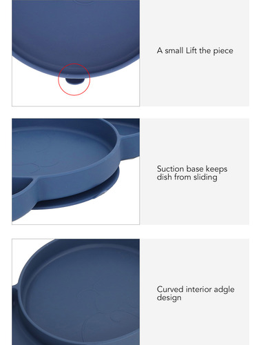 Plato De Silicona Plegable Para Niños