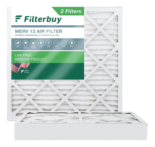 Filtro De Aire Merv 13 De 24 X 24 X 4 Pulgadas, Defensa...