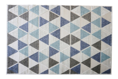 Imagen 1 de 4 de Alfombra Carpeta Haggen 160x235 Relieve Triangulos Living