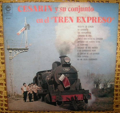 Cesarin Y Su Conjunto En El Tren Expreso - Lp Vinilo Promo