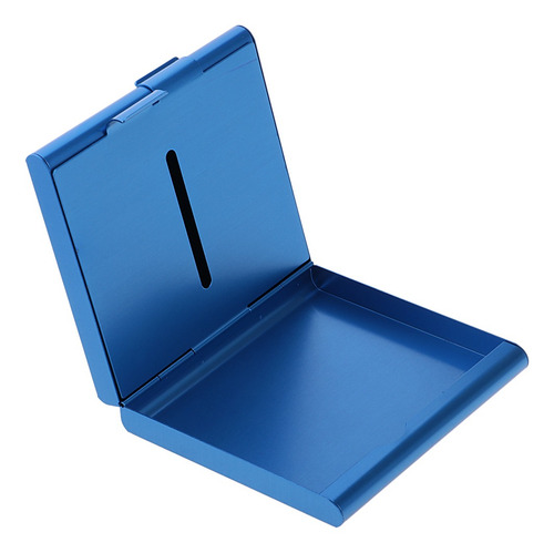 Imagen 6 de 7 de Caja De Cigarrillos De Aluminio Azul