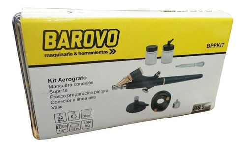 Imagen 2 de 7 de Kit Aerografo Neumatico Para Pintar + Accesorios Bppkit