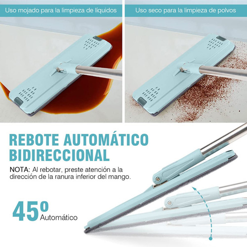 Trapeador Autogiratorio, Trapeador Plano Sin Lavado Con