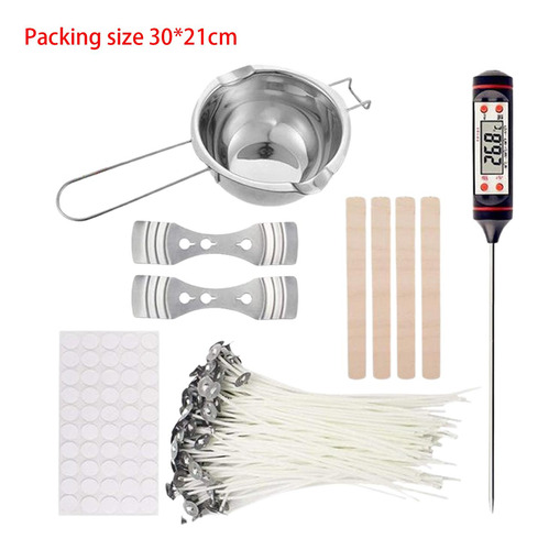 Kit Completo Para Fazer Velas Artesanais Em Com Termômetro
