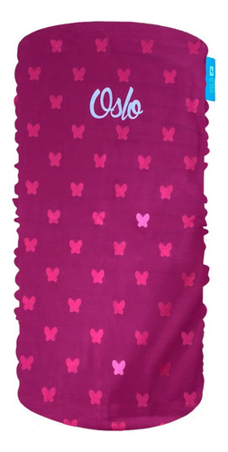 Cuello Multifunción Buff Unisex Ciclismo Running Moto Oslo Color Cereza Mariposas Diseño De La Tela Sublimado Talle Único