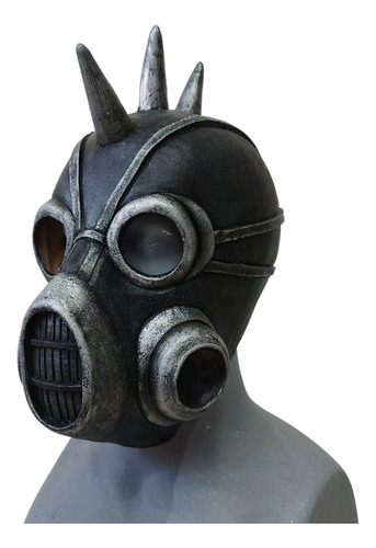 Máscara Gas Smoke Steampunk Apocalypse Disfraz Color Gris Oscuro Apocalypse Mask