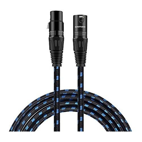 Cable De Micrófono Xlr De 3 Pies, Balanceado, Xlr De 3 Pines
