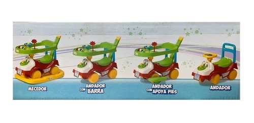 Andador Caminador Mecedor Bebe 4 En 1 Rondi