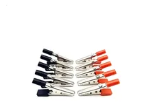 Comprar 10 Pinza Clip Cocodrilo Chica Tester Mangos Rojo Negro