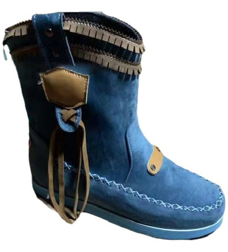 Botas Vaqueras Dama Rodeo Tang Borla, Estilo Étnico