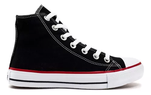 Tênis Converse Chuck Taylor All Star Canvas Infantil Preto / Vermelho