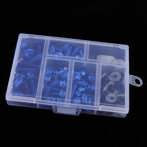 158 Pcs Completo De Perno De De Motocicleta Tornillos Azul