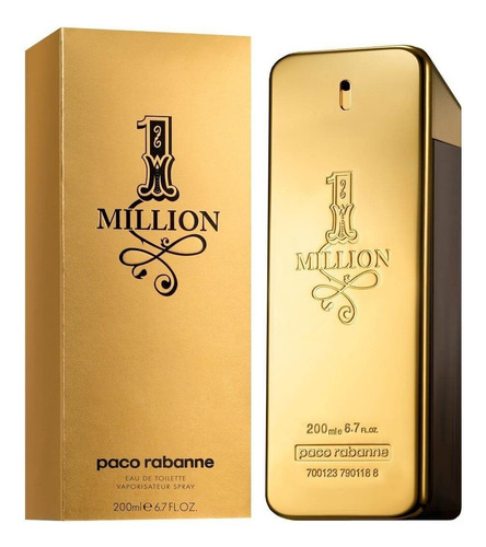 Imagen 1 de 1 de Perfume Original Paco Rabanne One Million Para Hombre 200ml