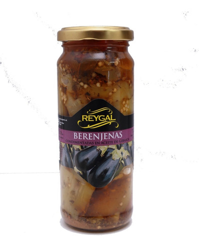 Berenjenas Condimentadas Escabeche Reygal - Frasco 300 Gr