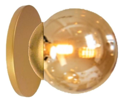 Arandela Moderna Jabuticaba Dourado Fosco - 1 Lâmpada G9