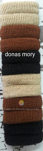 12 Donas Para El Cabello Coleteros De Colores