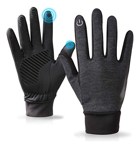 Guantes De Pantalla Táctil Impermeables For Correr En Noche