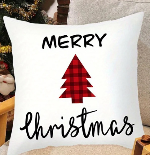 Kit 3pz Funda De Almohada Para Decoración De Navidad 45x45