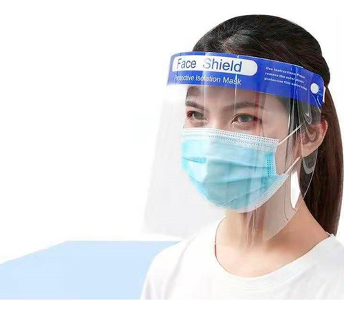 Escudo Facial Protector Mica Completa Transparente