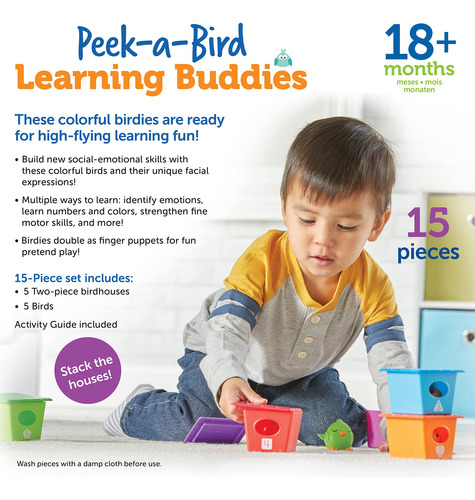 Recursos De Aprendizaje De Juguetes Peek-a-bird Learning Bud