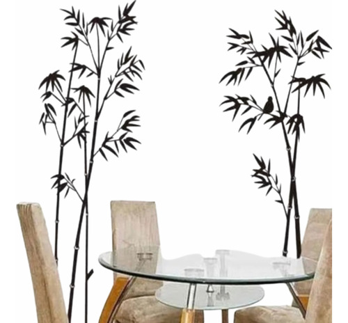 Vinilos Decorativos Pared Naturaleza Bambú Negro