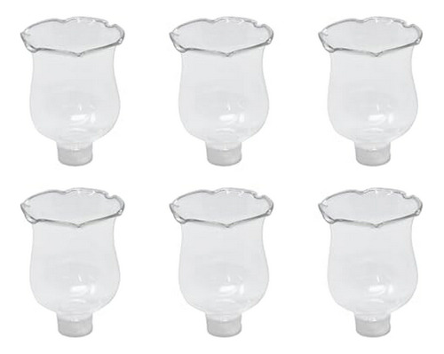 Velas De Cristal Para Candelabro 6 Unidades