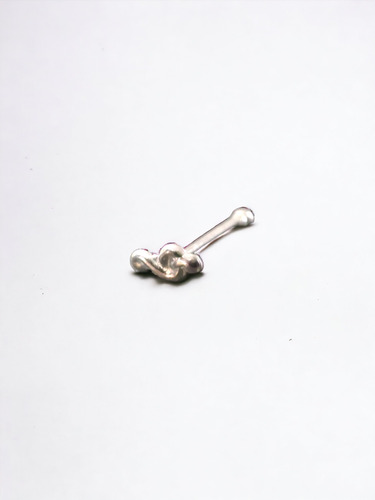 Piercing Nariz Nota Musical Plata Ley 925 + Caja Regalo