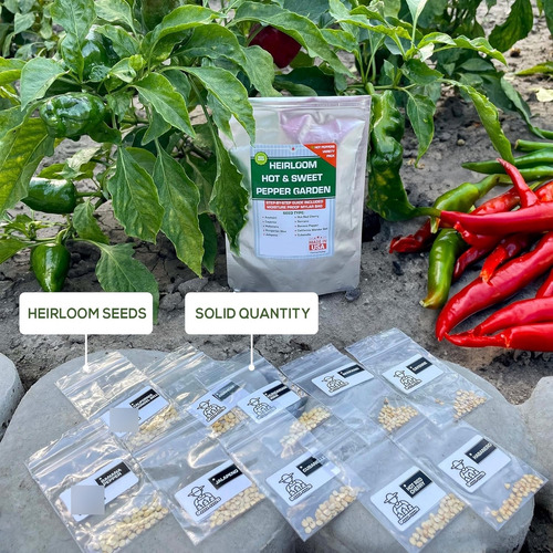 10 Semillas De Pimiento Dulce Y Picantevariado
