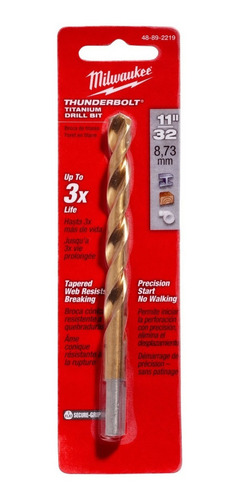 Broca Thunderbolt Titanium 11/32 Milwaukee 48892219
