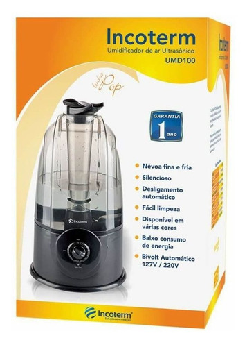 Incoterm Aparelho Umidificador Preto 3 L